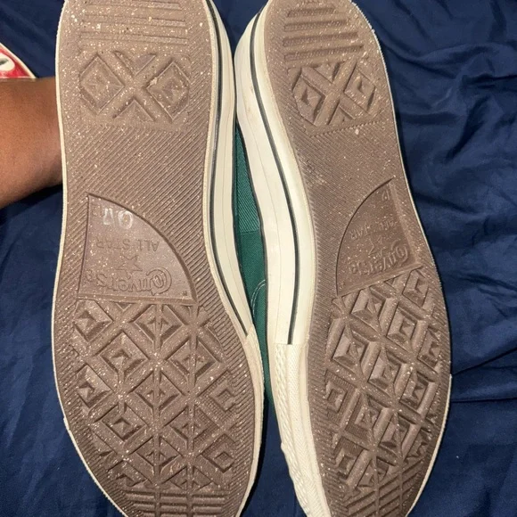 Converse Green and White High-Tops - Picture 7 of 7